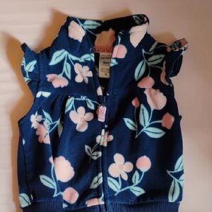 Carter's Navy Blue Floral Kids Vest